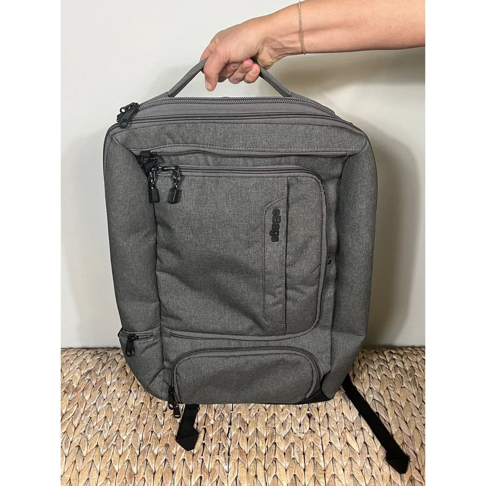eBags Mother Lode Weekender Travel Backpack Carry On Convertible Heathered Gray